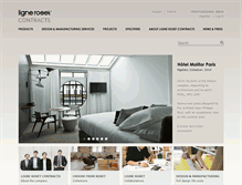 Tablet Screenshot of ligne-roset-contracts.com